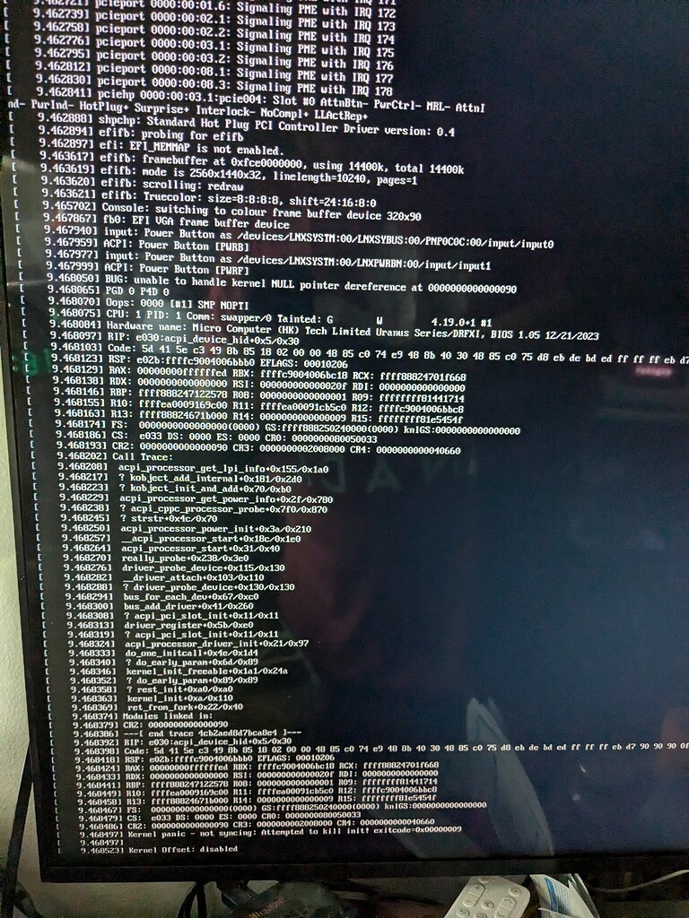 XCP-NG Kernel Panic Ryzen 7945HX - Computer Hardware & Server