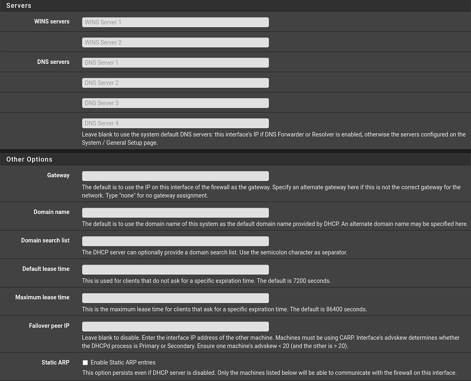 Не работает dns pfsense