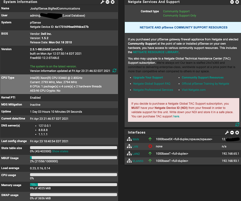 Increasing State table size? Networking & Firewalls Lawrence