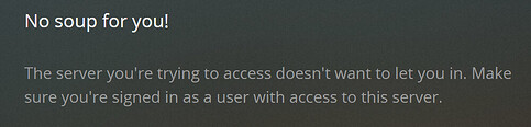 plex no access