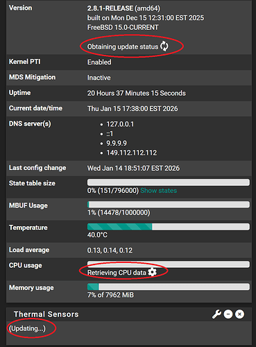 Dashboard Sys-info hangup (highlight)